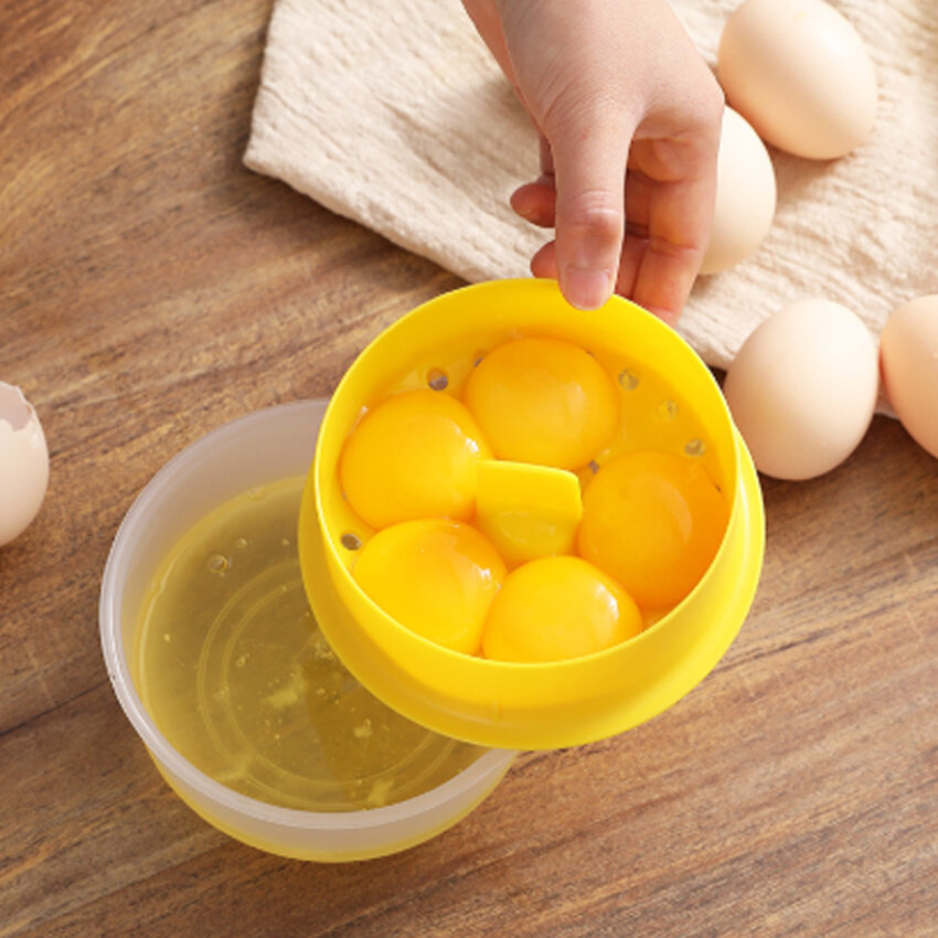 6 Eggs Egg Separator,Egg White And Yolk Separator, Egg White Filter,For Home Kitchen