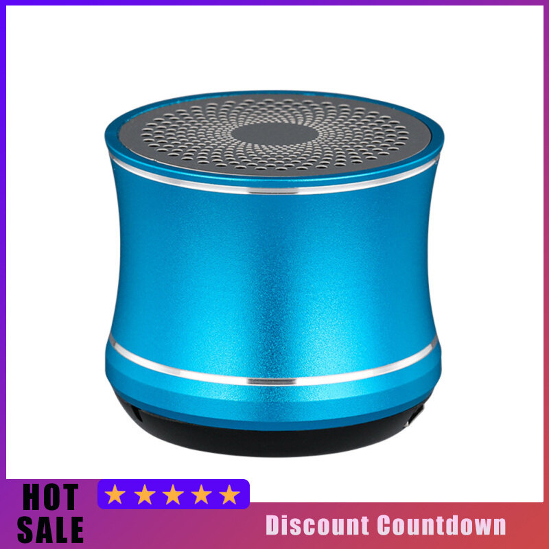 Alloy Speaker Metal Card Speaker Mini Subwoofer Portable Outdoor Wireless Speaker For Camping House Office Travel