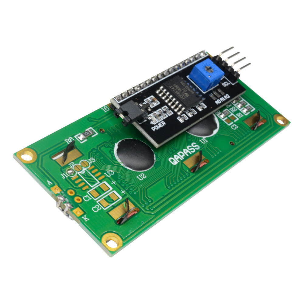 SeasBoat Màn Hình LCD Ký Tự 1602 16X2 Màu Vàng/Xanh Dương Mô-đun Giao Diện Nối Tiếp IIC/I2C/TWI/SP