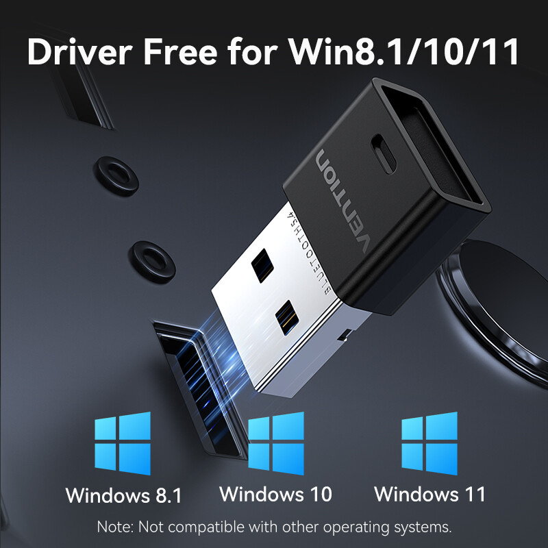 Vention USB Bluetooth 5 4 Bộ Chuyển Bluetooth 5.4 5.3 5.1 5.0 Cho PC Keyboard Mouse Earphone PS5 PS4 Switch Headset Xbox Win 11 10 8.1 Máy Tính Bảng Bluetooth Adapter