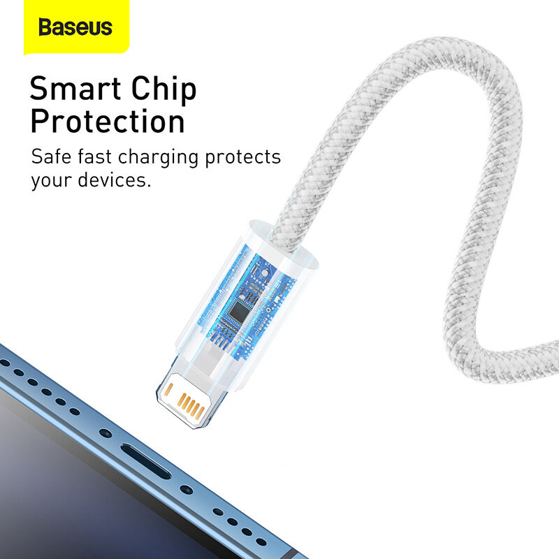 Baseus Cáp USB Nhiều Màu 2,4 A Cho iPhone 13 Pro Max Cáp Sạc Nhanh Cho iPhone 12 11 X XR Cáp USB Type C Dữ Liệu