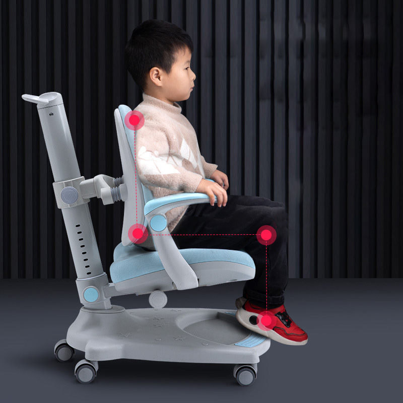 Children's learning chair corrective sitting chair Adjustable writing chair for elementary school students, home lift desk back chair