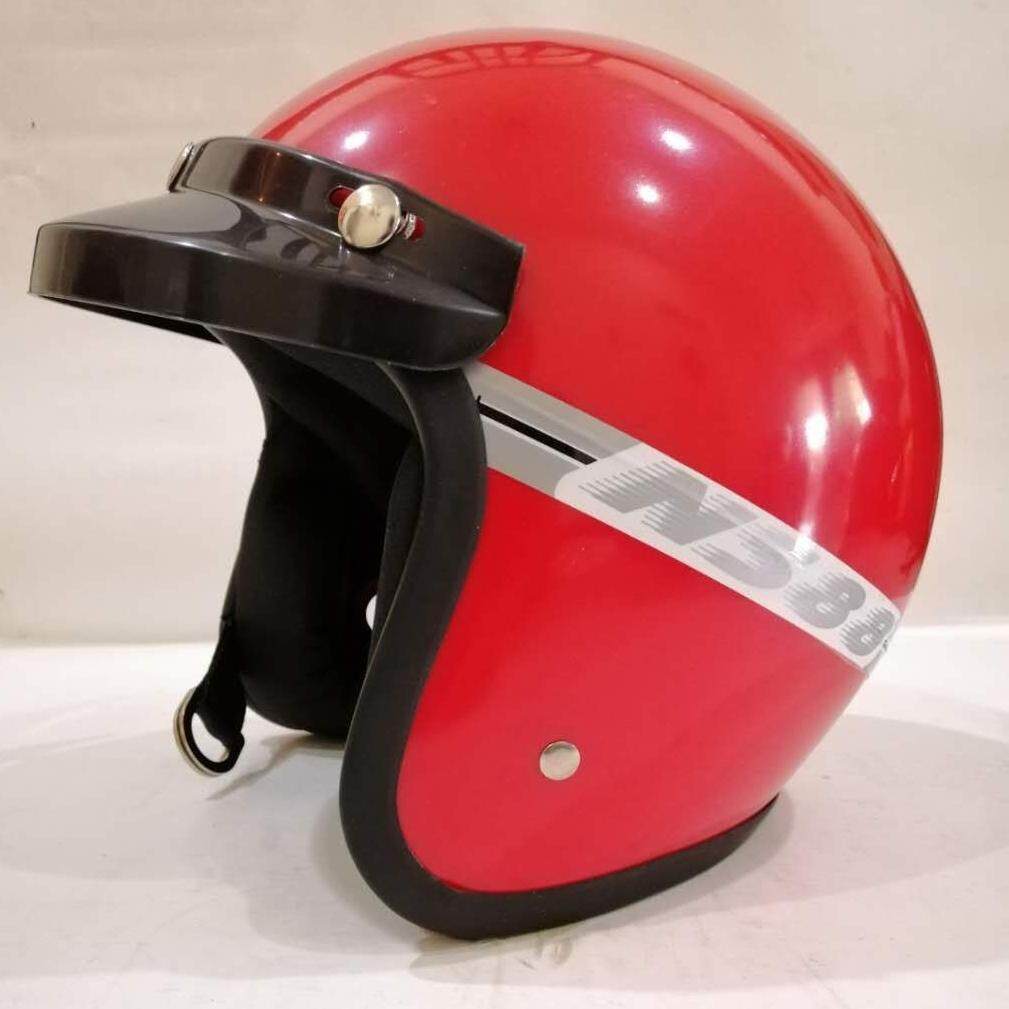 MOTORCYCLE HELMET TOPI KELEDAR MOTOSIKAL HELMET MOTORCYCLE NS88 RED ...