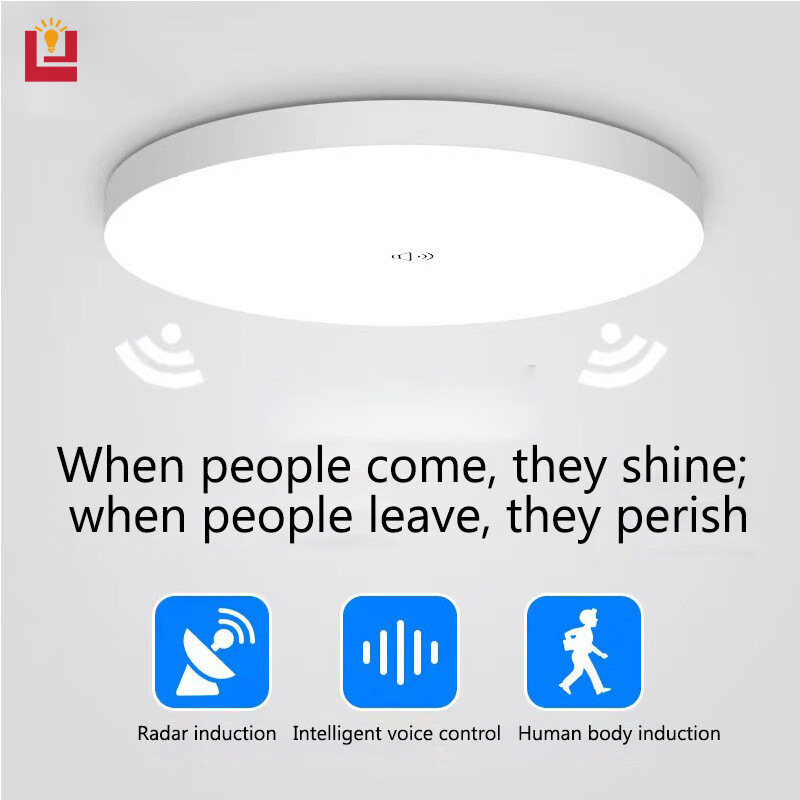 YONUO  Đèn LED trần cảm biến cơ thể người/Cảm biến giọng nói ba bằng chứng ánh sáng đèn lối đi cầu thang đèn hành lang