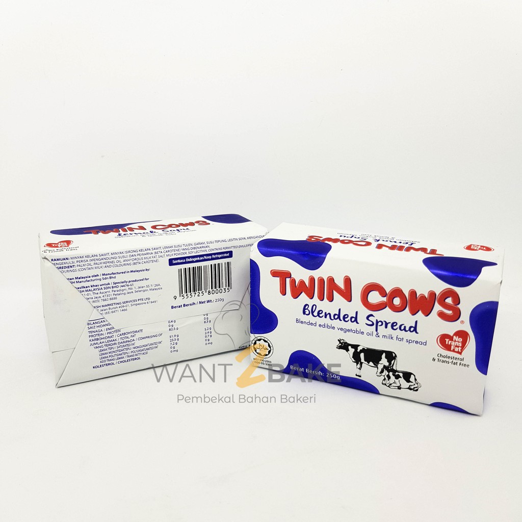Want2bake Twin Cows Butter Lazada