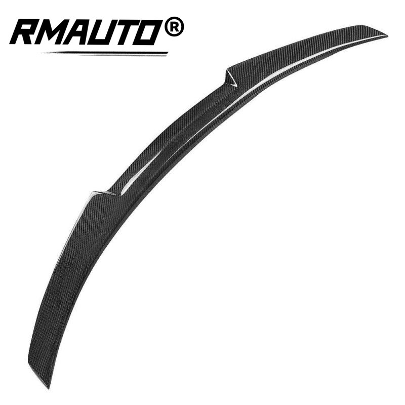 Rmauto carbon fiber m style rear trunk spoiler wing for bmw f30 3 series f80 m3 2013-2018 rear wing spoiler lip car styling kit