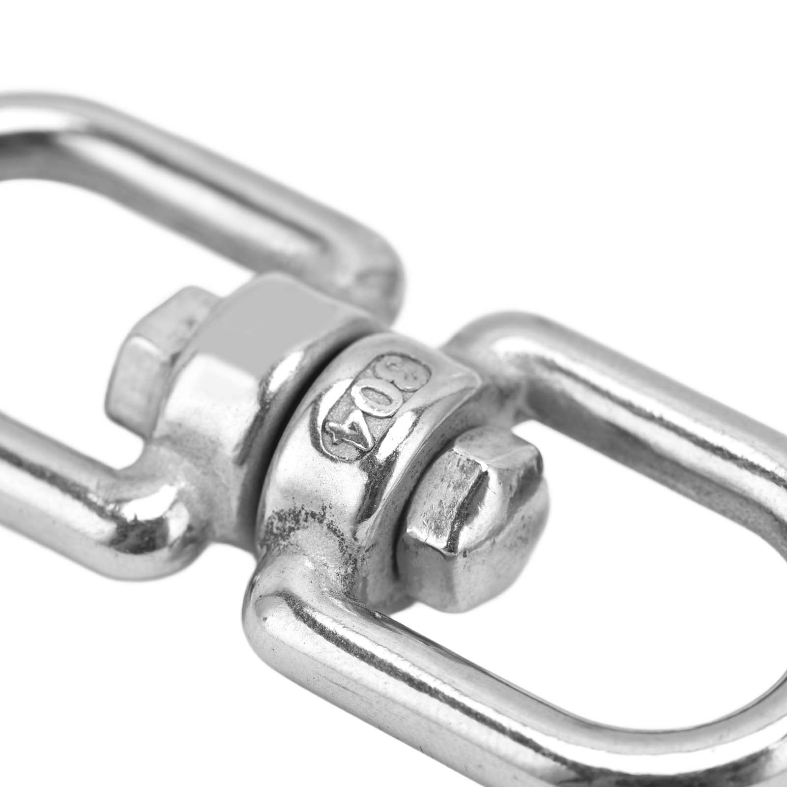 Eye To Eye Rotate Ring, Double Ended Rotate Eye Hook Rust Resistant Wide Application Durable Big Eye Opening for Hammocks for Hanging Chairs for Swings