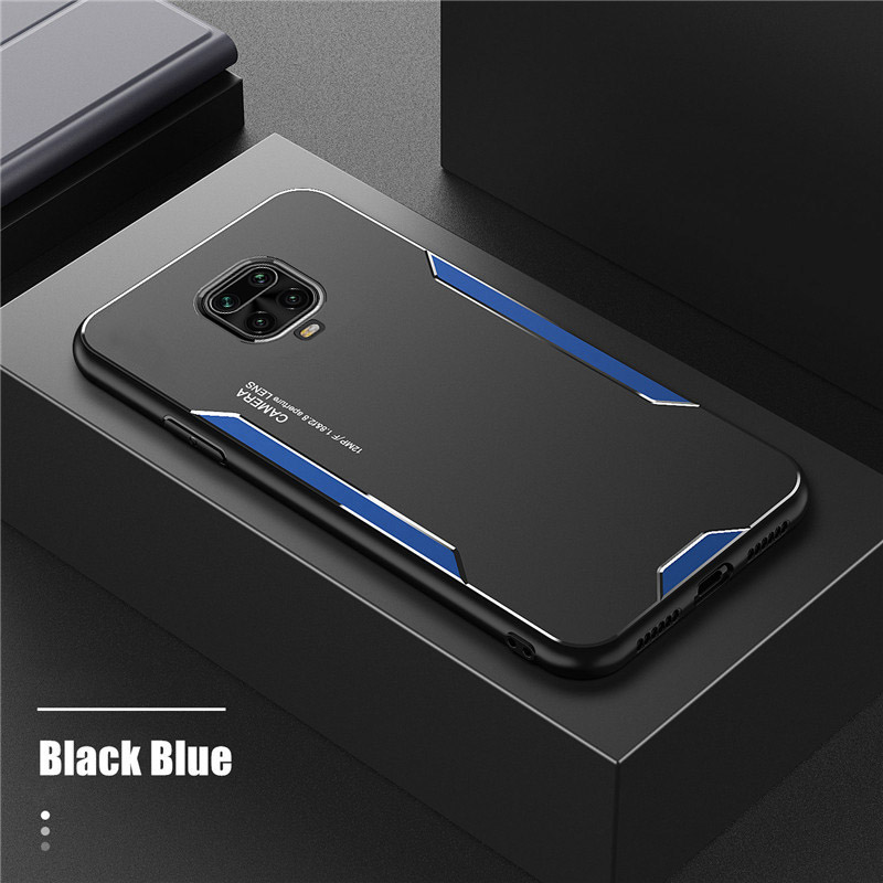 ROAZIC Cho Xiaomi Redmi Note 9 Note 9S Note 9 Pro Vỏ Điện Thoại Kim Loại Bằng Nhựa TPU Mềm Nhám Khung Vỏ Siêu Mỏng Chống Rơi Nhôm