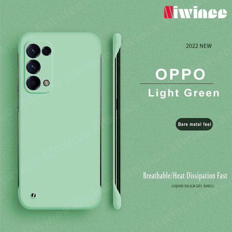 For OPPO Reno 6 5G / Reno 5 / Reno 5 5G / Reno 2 / Reno 2F / Reno 5 Pro Case Rimless Color ultra thin Hard Back Cover Phone Case For OPPO Reno5 / Reno5 5G / Reno2 / Reno2 F / Reno5 Pro