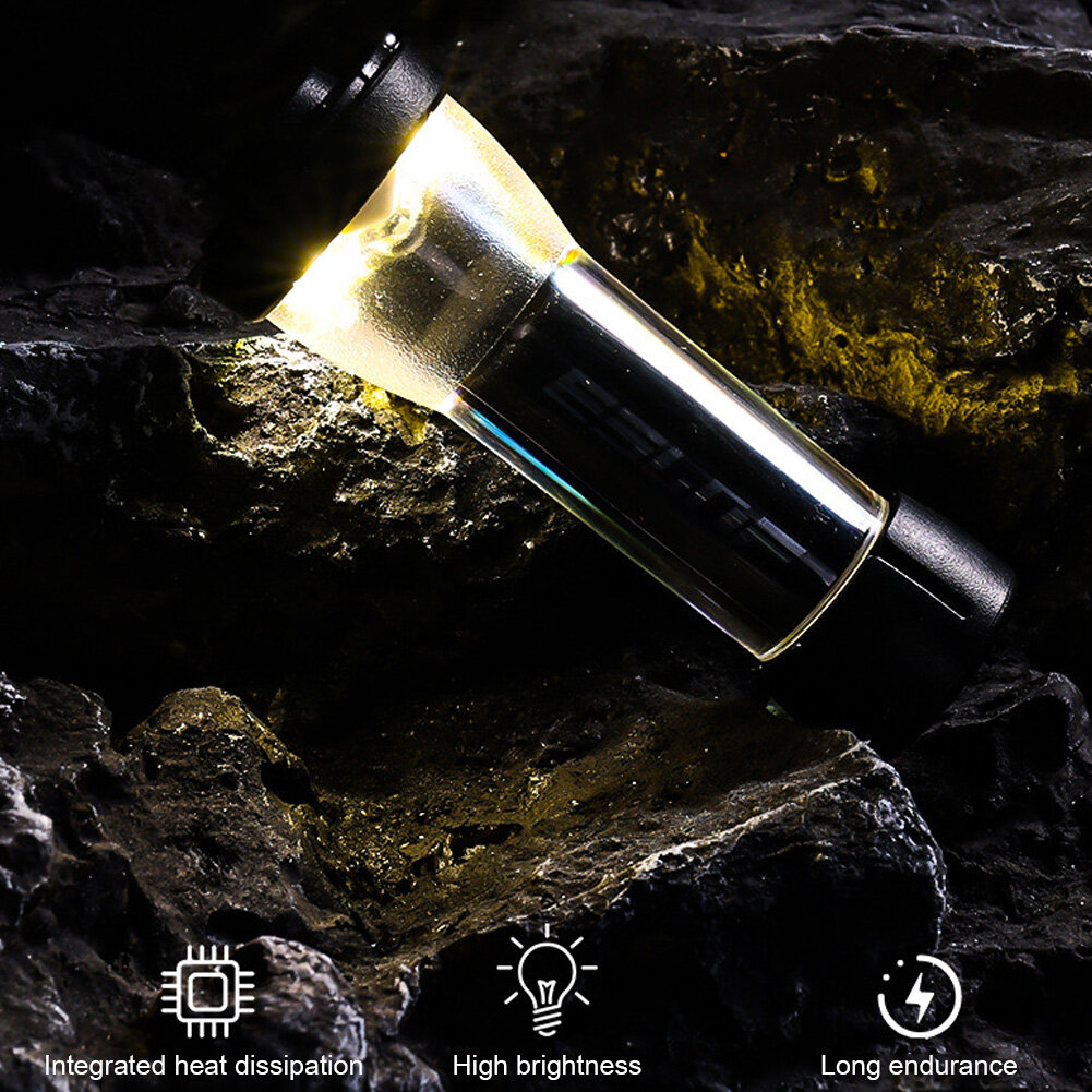 Led Camping Atmosphere Lamp with Carabiner Lighthouse Night Lantern Adjustable Lighthouse Flashlights USB Charging Outdoor Equipment