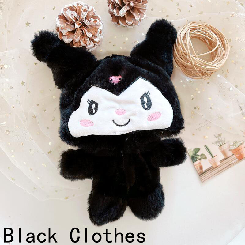 20CM Idol Doll Clothes Replaceable Cinnamoroll Dog Kuromi My Melody Bodysuit Coat Doll Accessories Lisa Jennie Aespa
