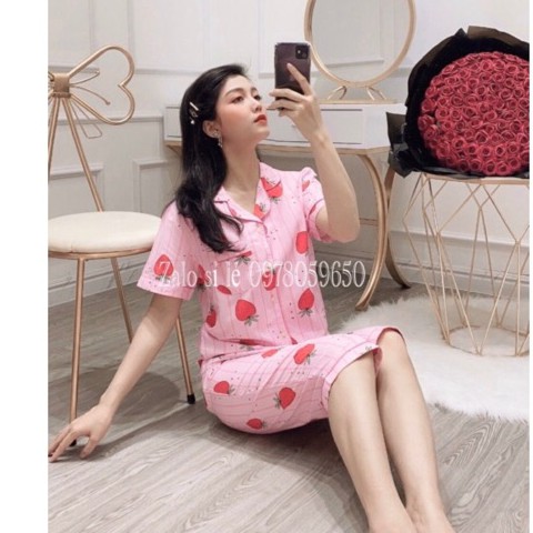 Bộ Ngủ pijama quần lửng chất đẹp