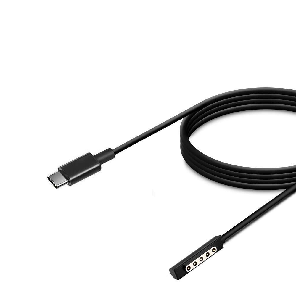 Surface pro power cord usb-c surface charger cable 12v power cable for microsoft surface pro 2 / surface pro 1 / surface rt