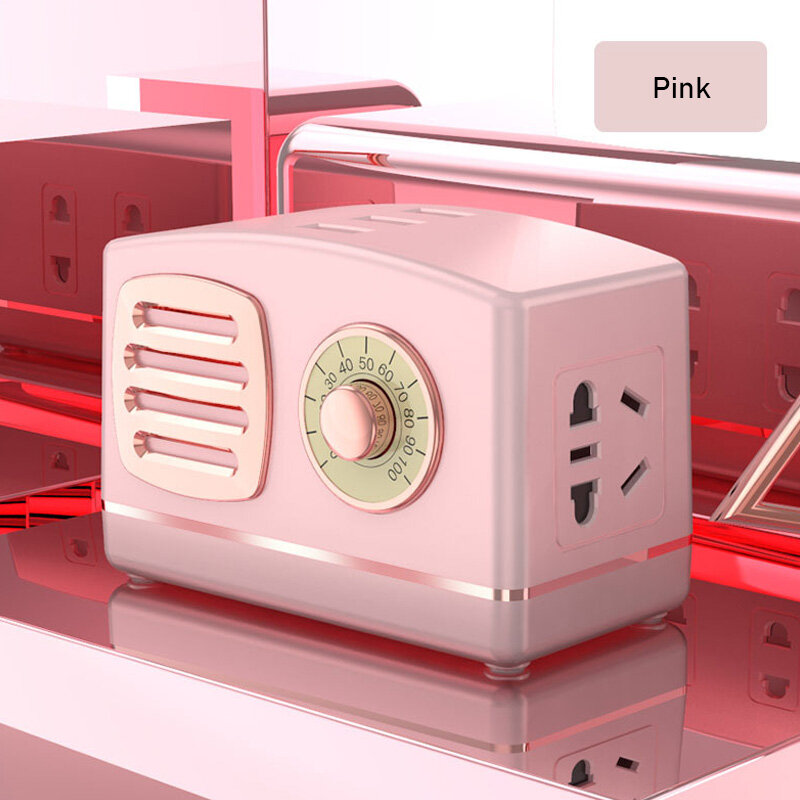 XIAOMIMIJIA Retro row plug with usb socket led soft light indicator light exquisite and practical multi-purpose home office desktop socket