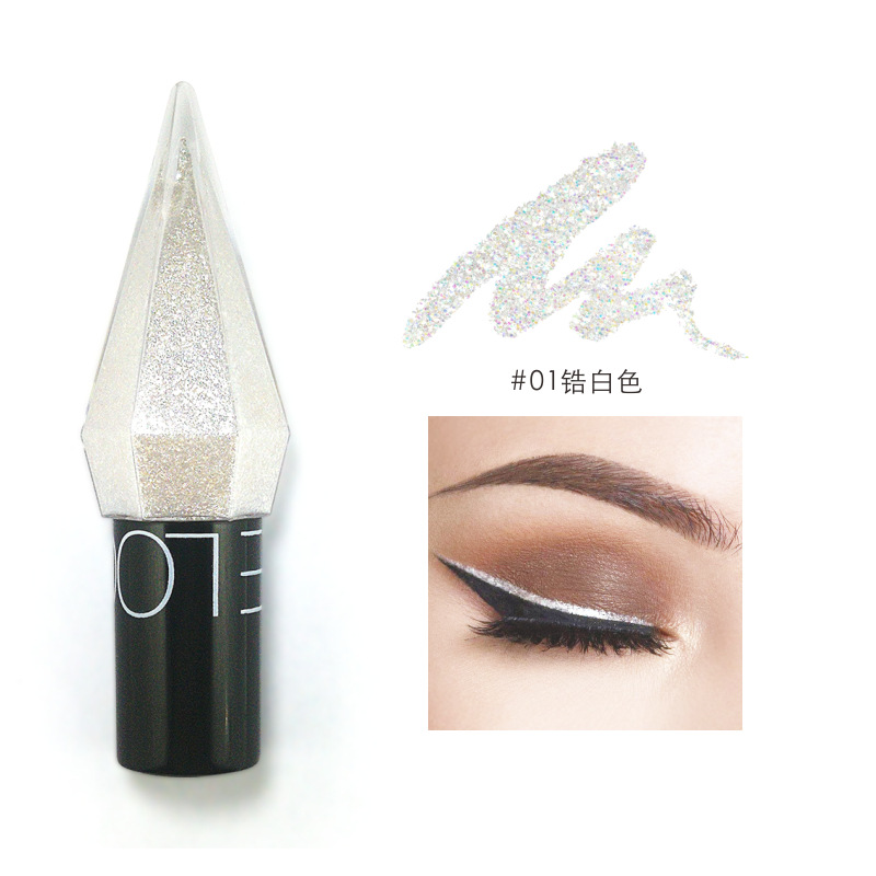 Diamond Glitter Liquid Eyeliner Smooth Waterproof Lasting 5 Colors Eyeliner Monochrome Shimmer Beauty Makeup
