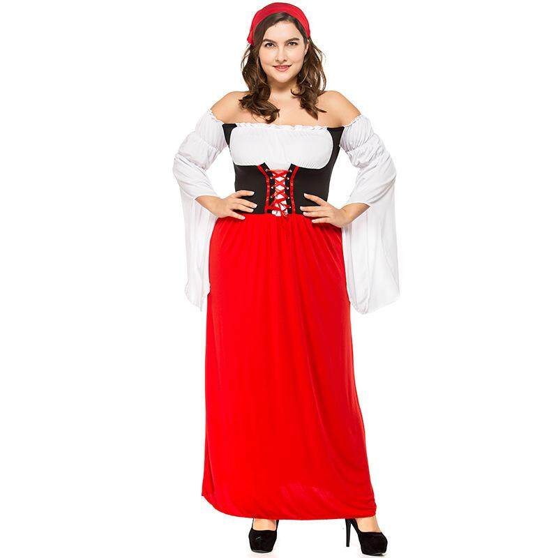 Dolaplay Brand German Big Red Long Beer Festival Clothing Fat Adult Adult Women's Beer Clothing Pirate Clothing