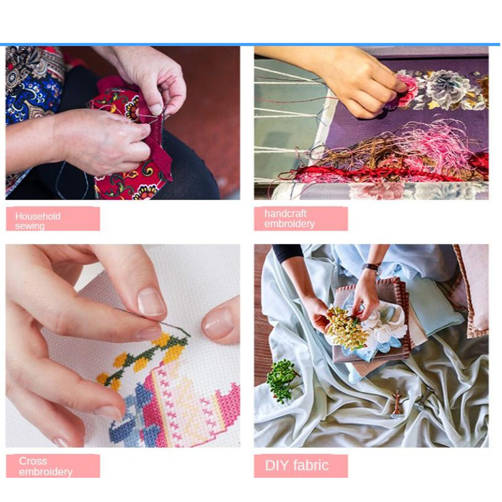 Blesiya Chỉ Thêu Màu Cầu Vồng Cao Cấp Cross Stitch Chủ Đề
