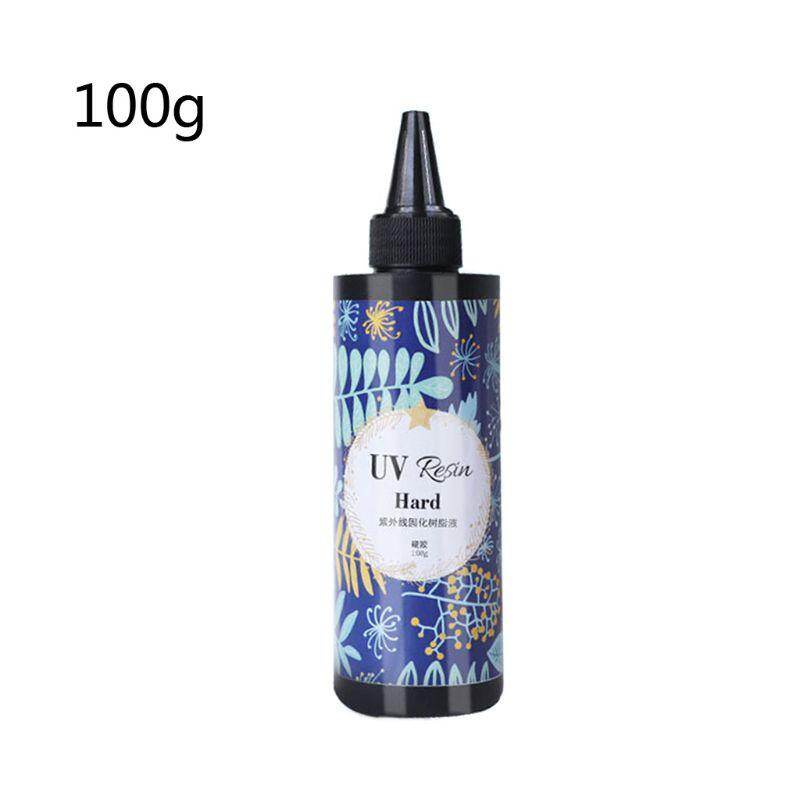 Hard Type UV Resin Glue Crystal Clear Ultraviolet Curing UV Glue Solar Cure Sunlight Activated DIY Resin Jewelry Making 10/25/50/60/100g