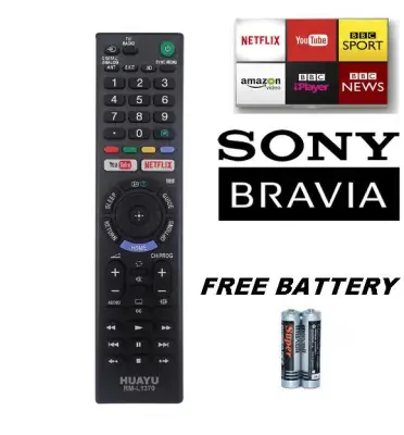 SONY LED UHD SMART TV REMOTE CONTROL 3D YOUTUBE NETFLIX REPLACEMENT HUAYU (RM-L1370)