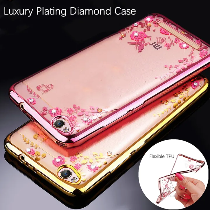 Sarung Ponsel Silikon Bening Lunak Bening Untuk Xiaomi Redmi 5a Mcg3b Mci3b Glitter Berlian Gemerlap Bunga Kupu Kupu Penutup Belakang Antikuning Gel Karet Lazada Indonesia