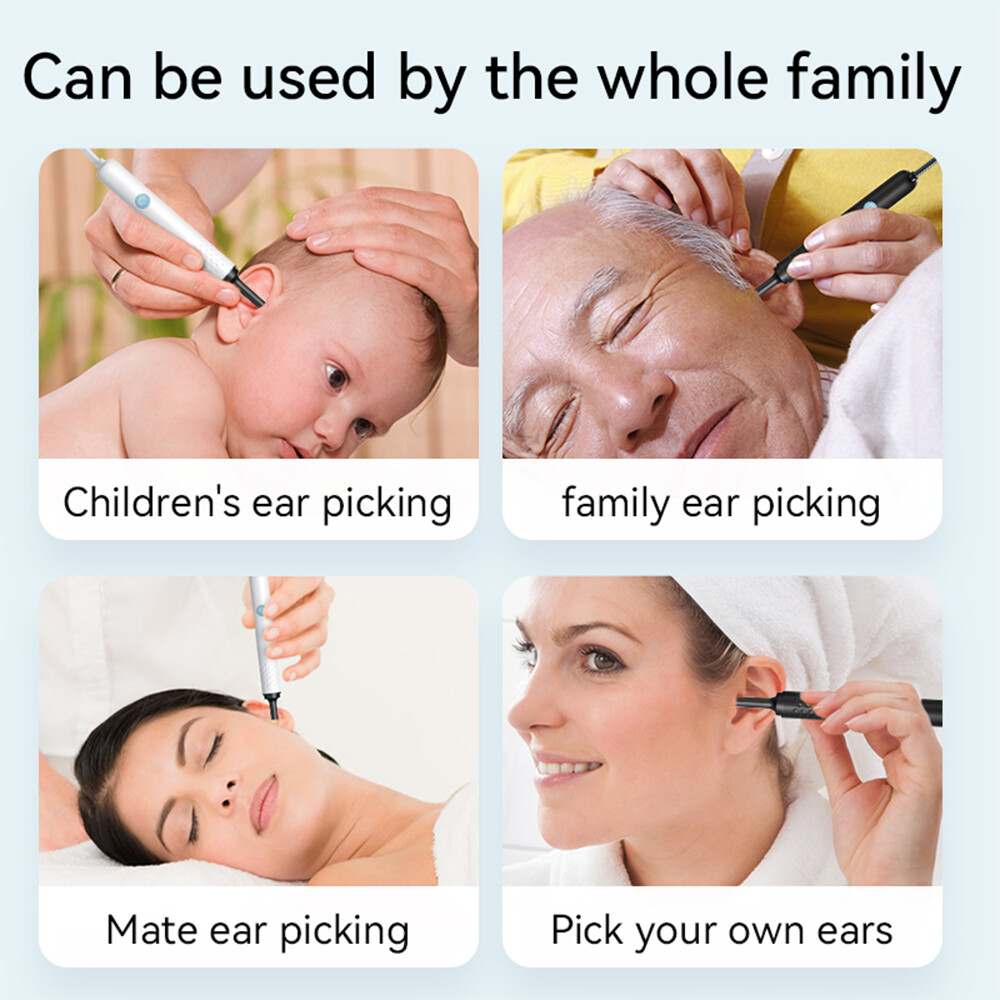 Visual Ear Pick Ear Cleaning Tool Luminous Endoscopy HD Otoscope Ear Wax Picking Spoon For IOS Android