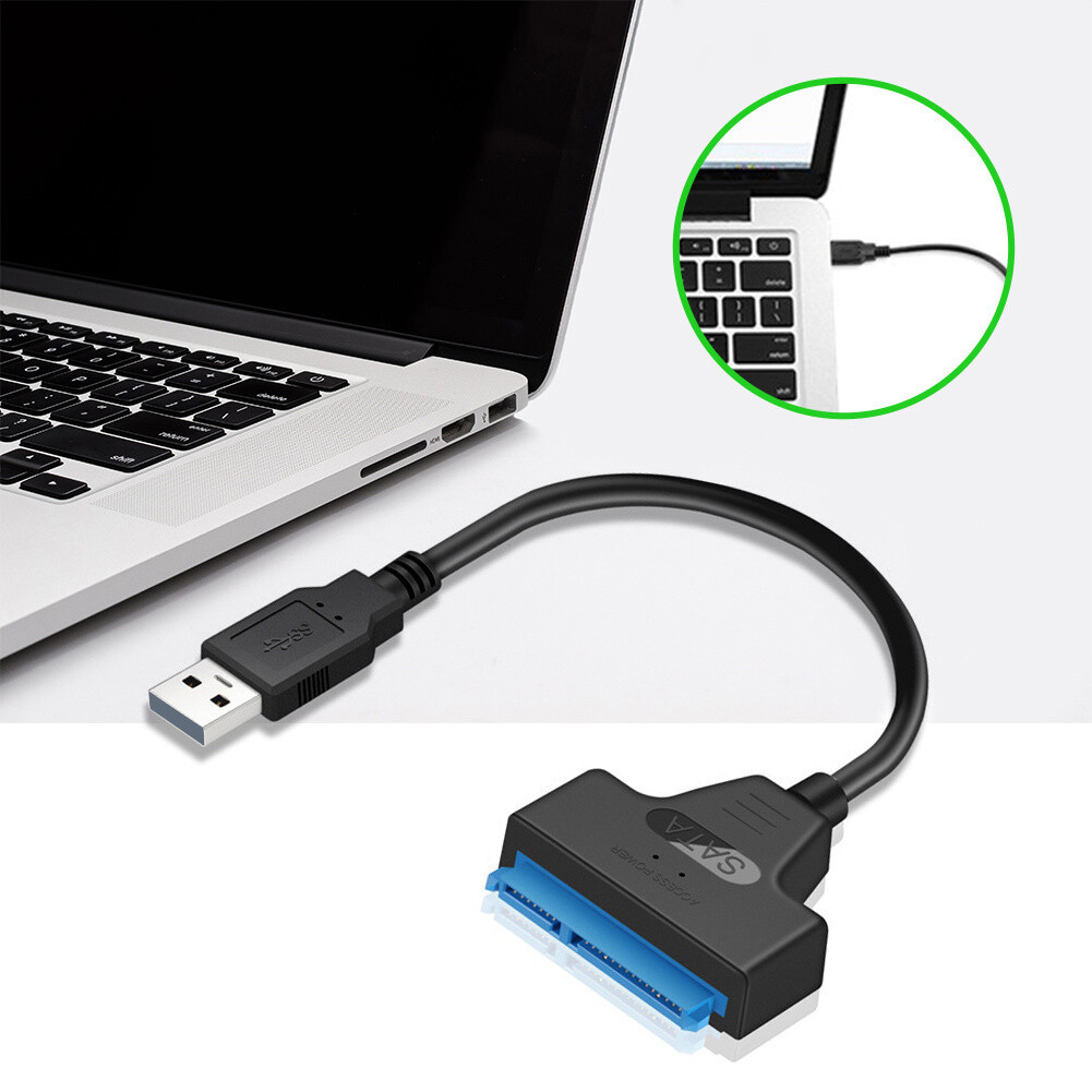 H-E Chuyển Đổi Cáp Nhanh Type-C/USB 2.0 Sang SATA 20Cm Cho Ổ Cứng/SSD 2.5 Inch