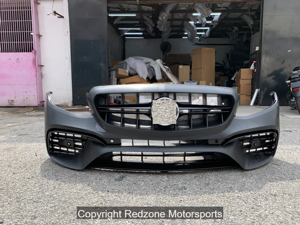 FOR MERCEDES E CLASS W213 FRONT BUMPER AMG LINE MODELS 16–20 WITH SENSOR HOLE