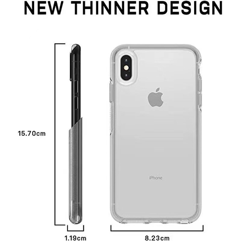 Casing IPhone OtterBox Clear Symmetry Series Case for iphone 14 pro max iPhone 13 Pro Max 12 Pro Max 11 Pro Max cover Clear Transparent Glitter