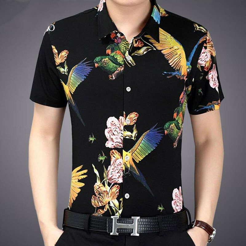 slim fit batik shirt