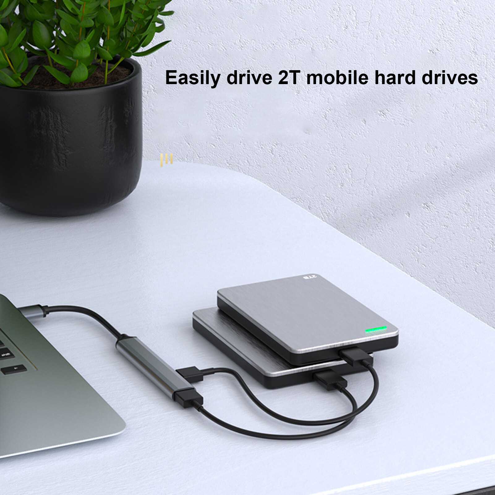 Trạm nối 4 cổng di động tốc độ cao USB 2.0/3.0 5gbps Bộ chia cổng USB Expander cho máy tính