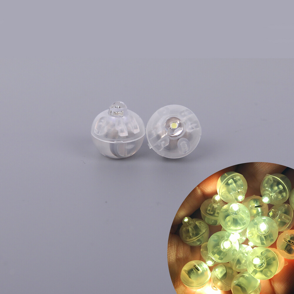 10PCS LED Balloon Light Mini Round Balls Lights, Waterproof Tiny Led Light Long Standby Time Lights for Balloon Paper Lantern Festival Birthday Party Wedding