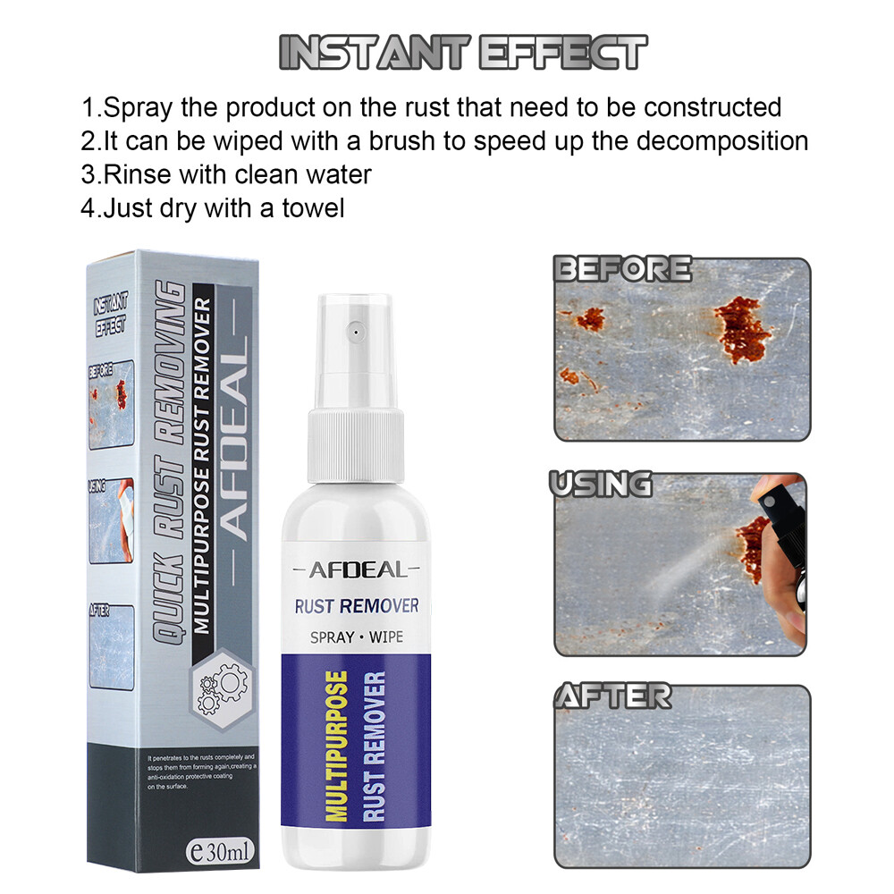Multipurpose Rust Remover 30ml Derusting Spray Rust Inhibitor Maintenance Cleaning Accessories