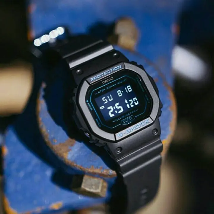 g shock matte blue