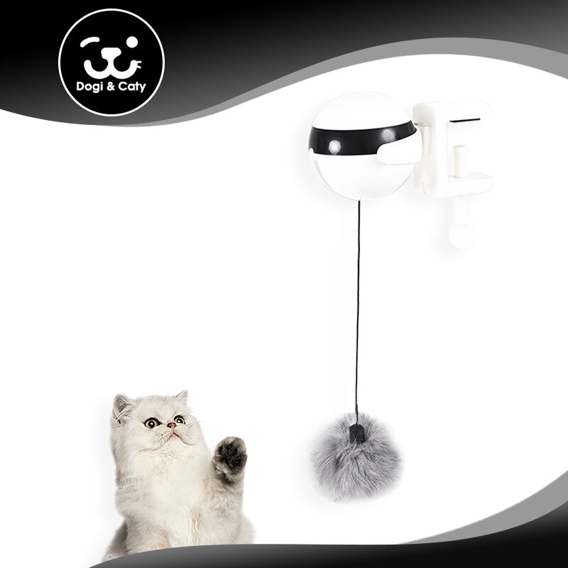 Funny Cat Toy Ball Automatic Teaser Stimulating Toys for Cats Interactive Electric Flutter Rotating Lifting Pet