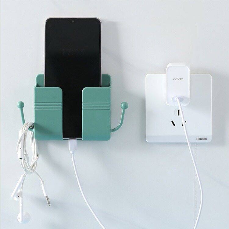 Multifunctional Wall Mounted Storage Box With Remote Control Mobile Phone Charging Storage Box Wall Mounted Storage Box