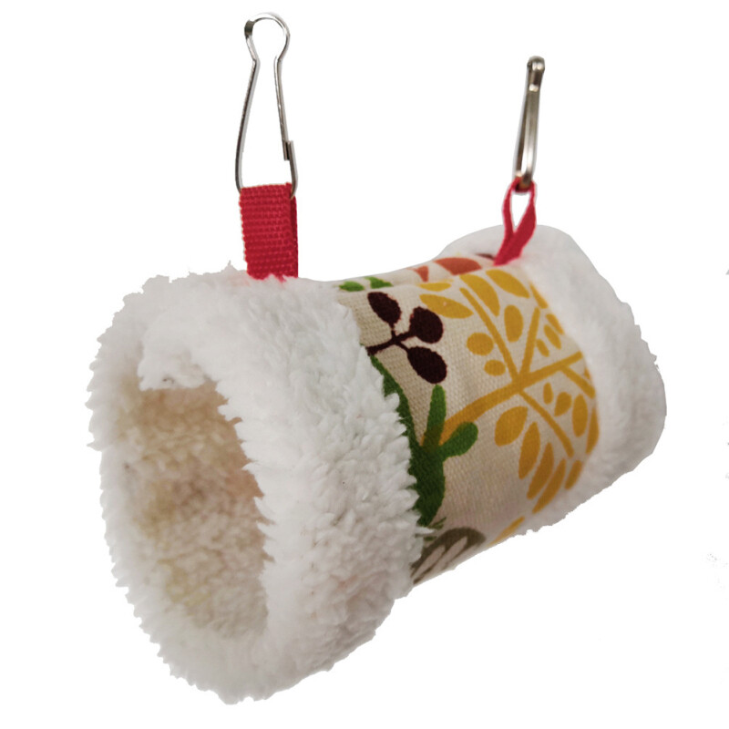 Parrot Hanging Plush Hammock Comfortable Breathable Thickened Warm Triangular Nest Tent Bird Supplies
