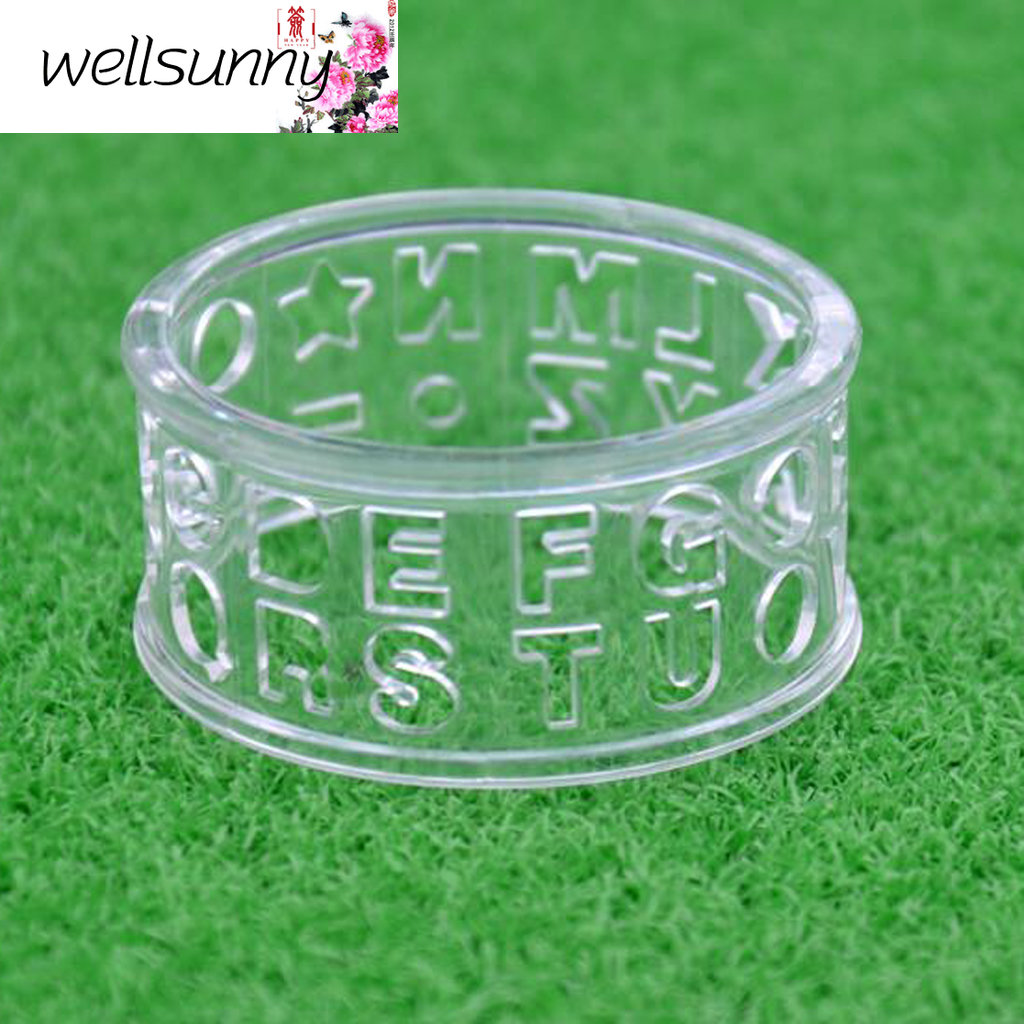Wellsunny Transparent Letter Golf Ball Line Marker Template Drawing Alignment Tool Equipment