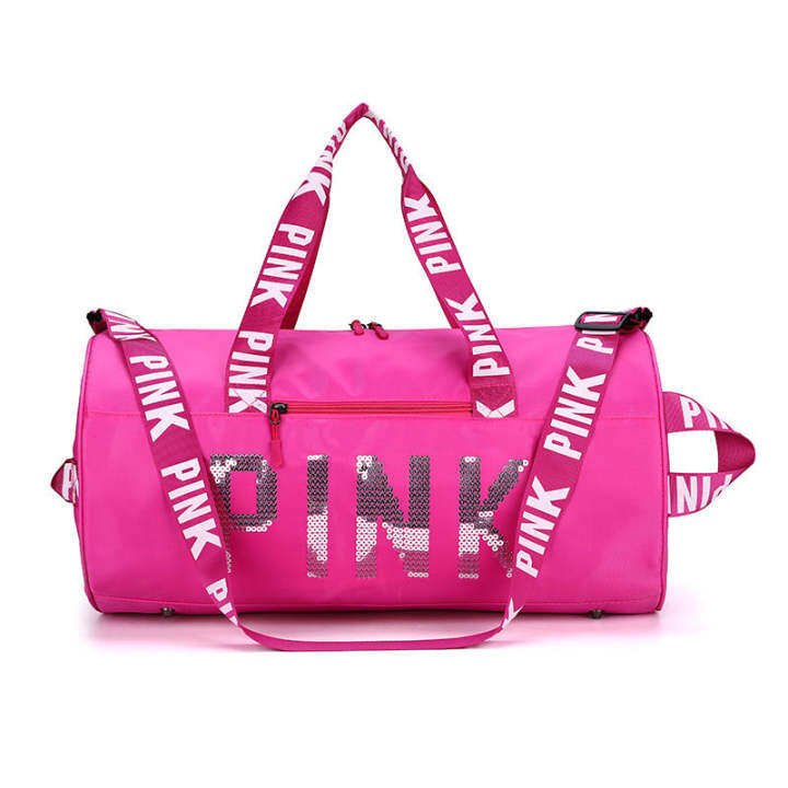 pink fitness bag