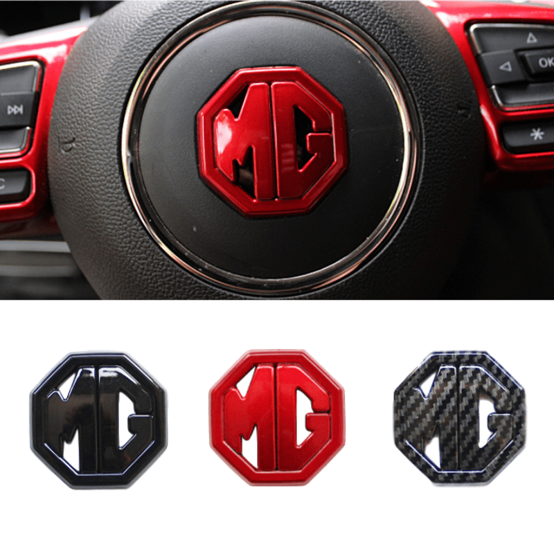 1 Piece Car Steering Wheel Emblem Sticker For MG HS ZS GS MG 6 MG 3 MG 5 TF ZR Auto Interior Steering Wheel Logo Badge Decal Decoration