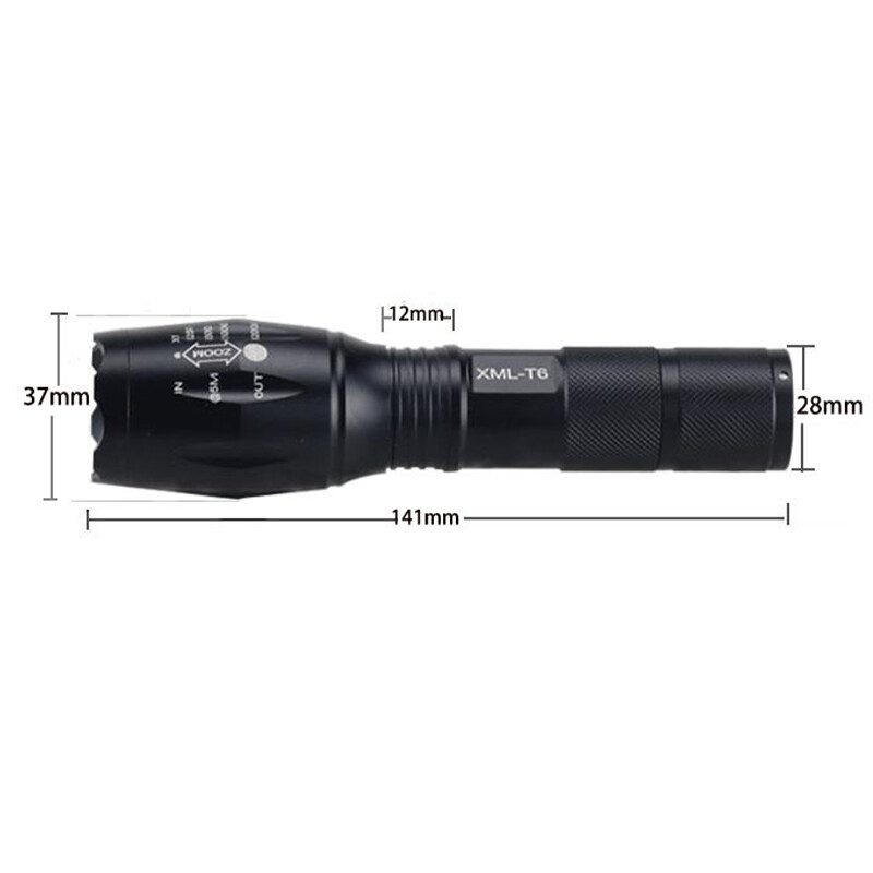 LED Flashlight T6 Tactical Flash Light Mini Torch Lanterna Zoomable Waterproof Flashlight Bike