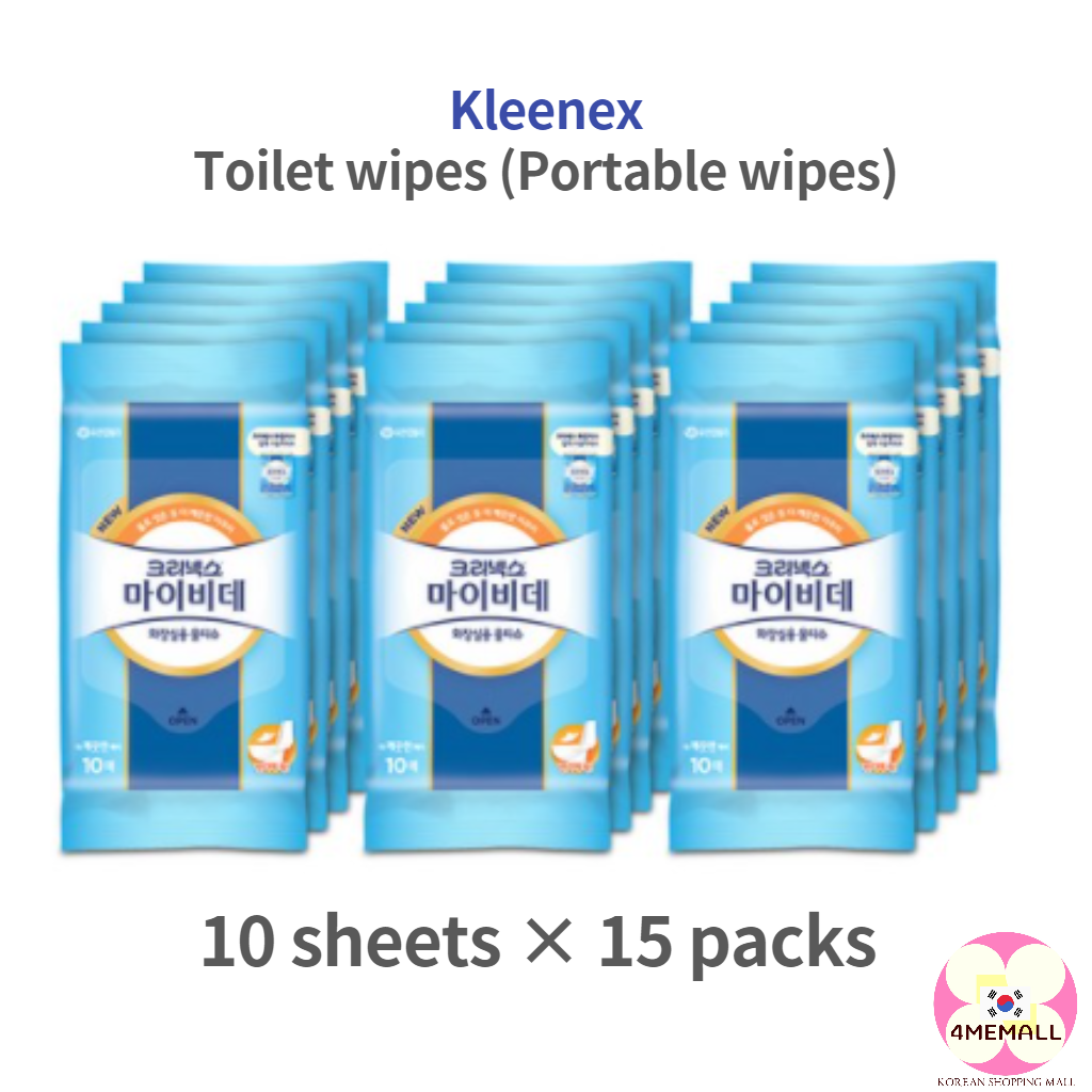 [K LEENEX Wet] My Bidet Toilet Wipes / Wet Tissue Portable 10 sheets x