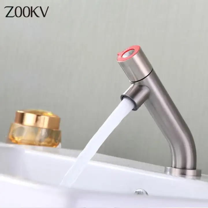 Zookv Home Kitchen Bathroom Basin Faucet Spout Sink Bath Cold