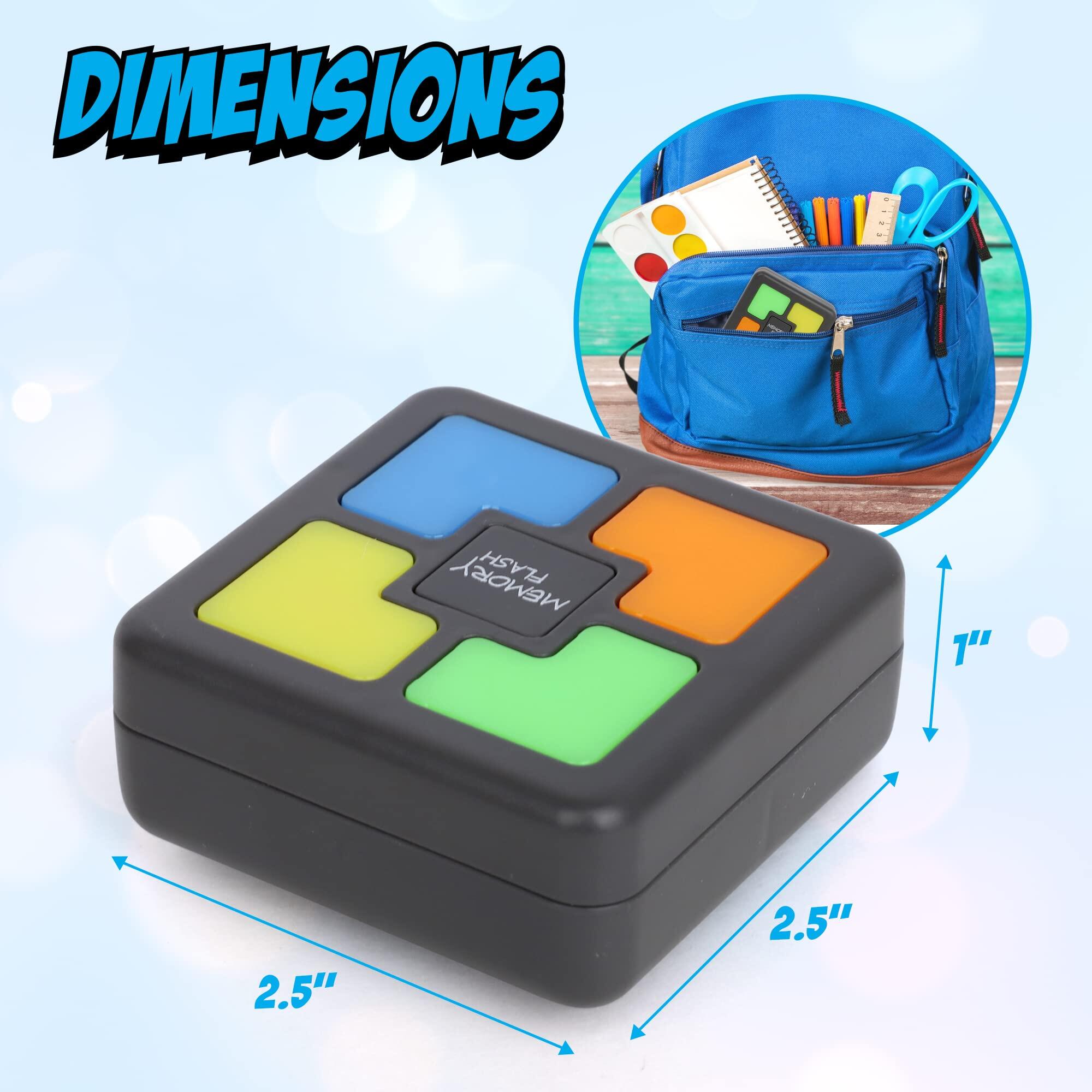 Handheld Memory Games, children's video Games, Handheld Rubik's Cube Memory Training Hand brain games with sequential fun with lights and sounds, brain challenges for boys and girls over 5 years old