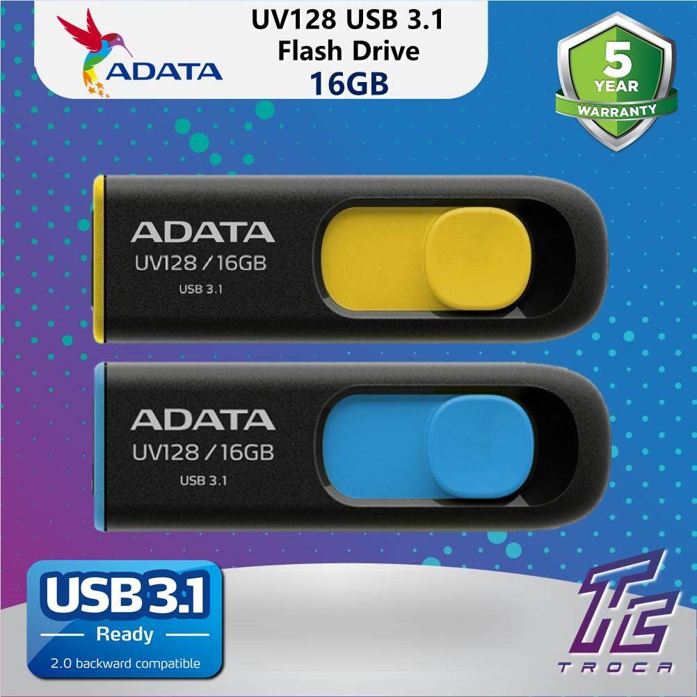 Adata Yellow USB 32GB 32G UV128 USB3.0 Flash Drive New Lifetime Warranty