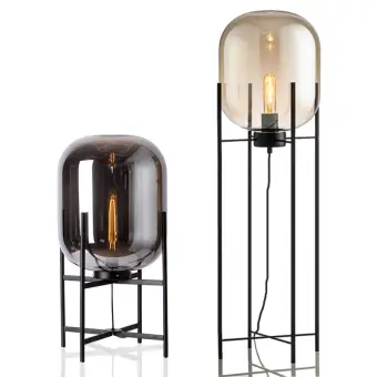 amber floor lamp
