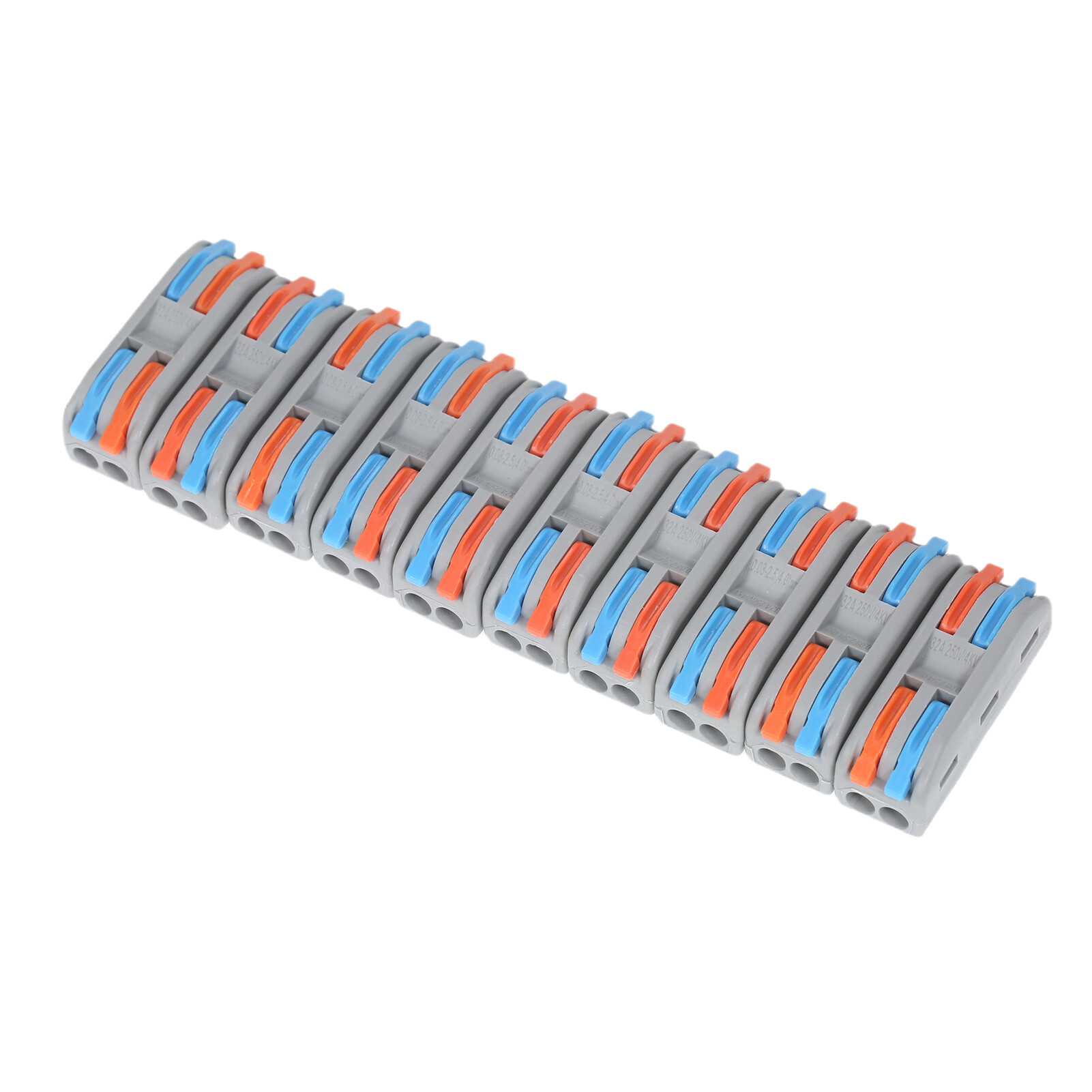 KKmoon 10pcs Wire Connectors Compact Splicing Connectors Cable Connector Set Lever Lock Connectors Universal Wiring Cable Connector Fast Push-in Conductor Terminals