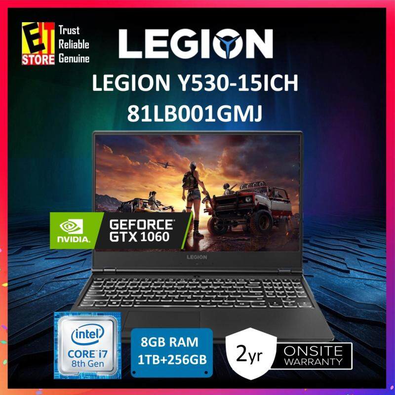 LENOVO LEGION Y530 (Y530-15ICH 81LB001GMJ) I7-8750H/8GB/1TB/256GB SSD/15.6 FHD /6GB GTX 1060 DDR5/W10/2YRS+ADP Malaysia