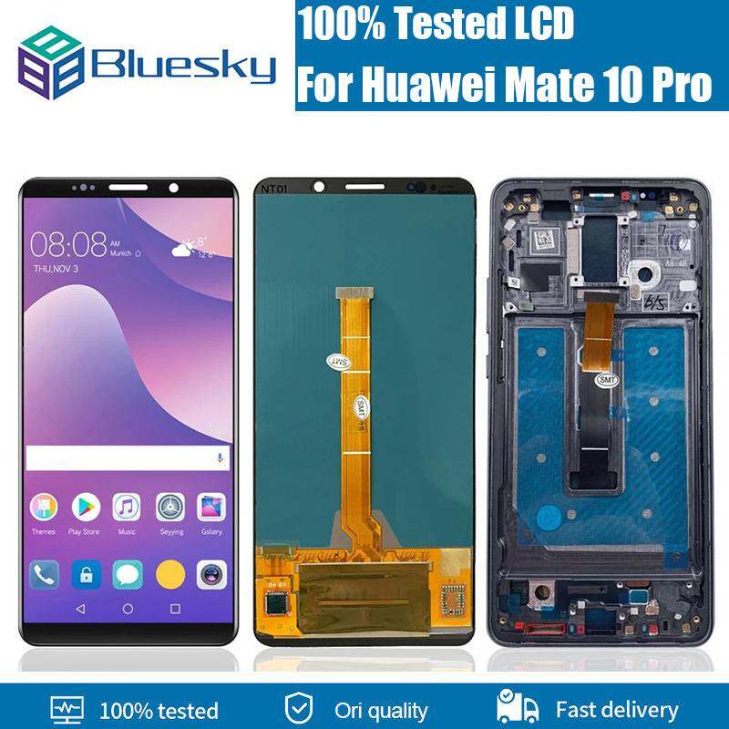 Bluesky 6.0 inch tft for huawei mate 10 pro lcd touch screen digitizer assembly bla-l29 bla-l09 mate 10 pro display with frame