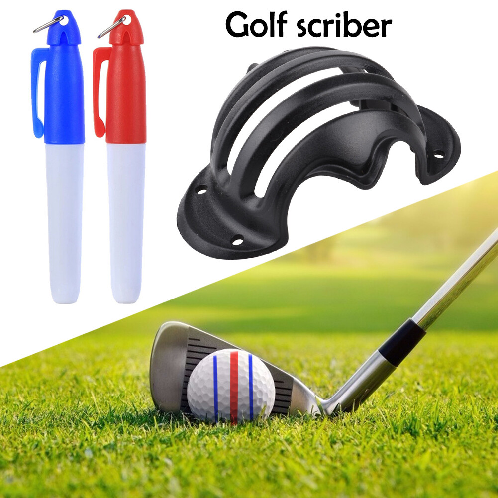 (Ready) Golf Ball Stamp Marker Quick Drying Ink Golf Ball Stamper Random Pattern