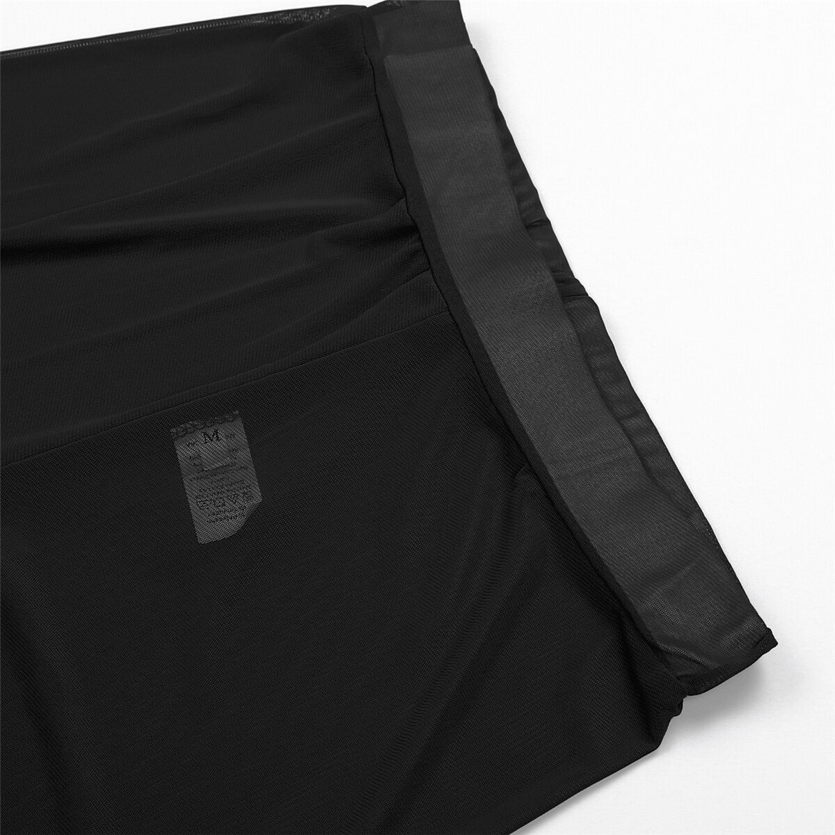Happybuyner Kadın See-through Pantolon Bikini Cover Up Örgü Fırfır Altları Artı Boyutu Gevşek Uzun Pantolon_voghion.com